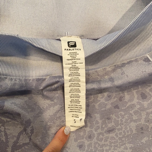 Fabletics, size small, purple workout pants - Picture 2 of 2